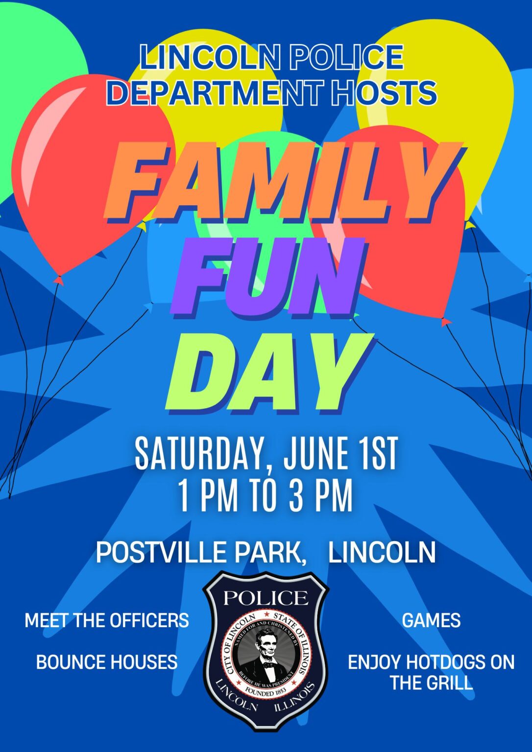 Family fun day by City of Lincoln Police Department at Postville Park
